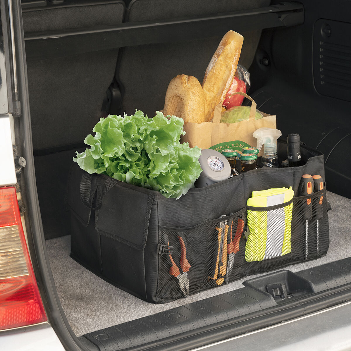 Folding Car Boot Organiser Carry InnovaGoods Folding Car Boot Organiser Carry InnovaGoods