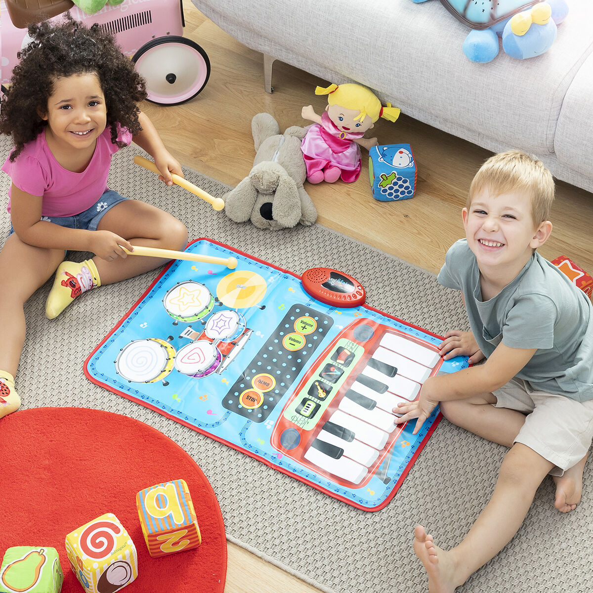 2-in-1 Musical Mat Beats’n’Tunes InnovaGoods 2-in-1 Musical Mat Beats’n’Tunes InnovaGoods