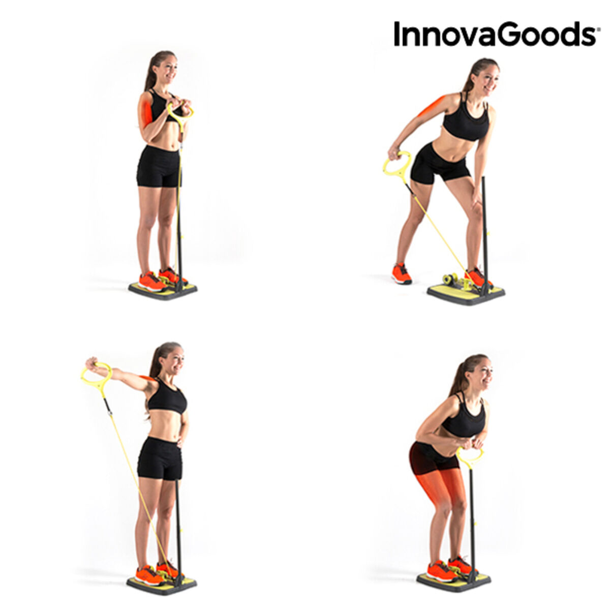 Buttocks & Legs Fitness Platform with Exercise Guide InnovaGoods IG117209 Exercise guide Comprehensive training (Refurbished B)