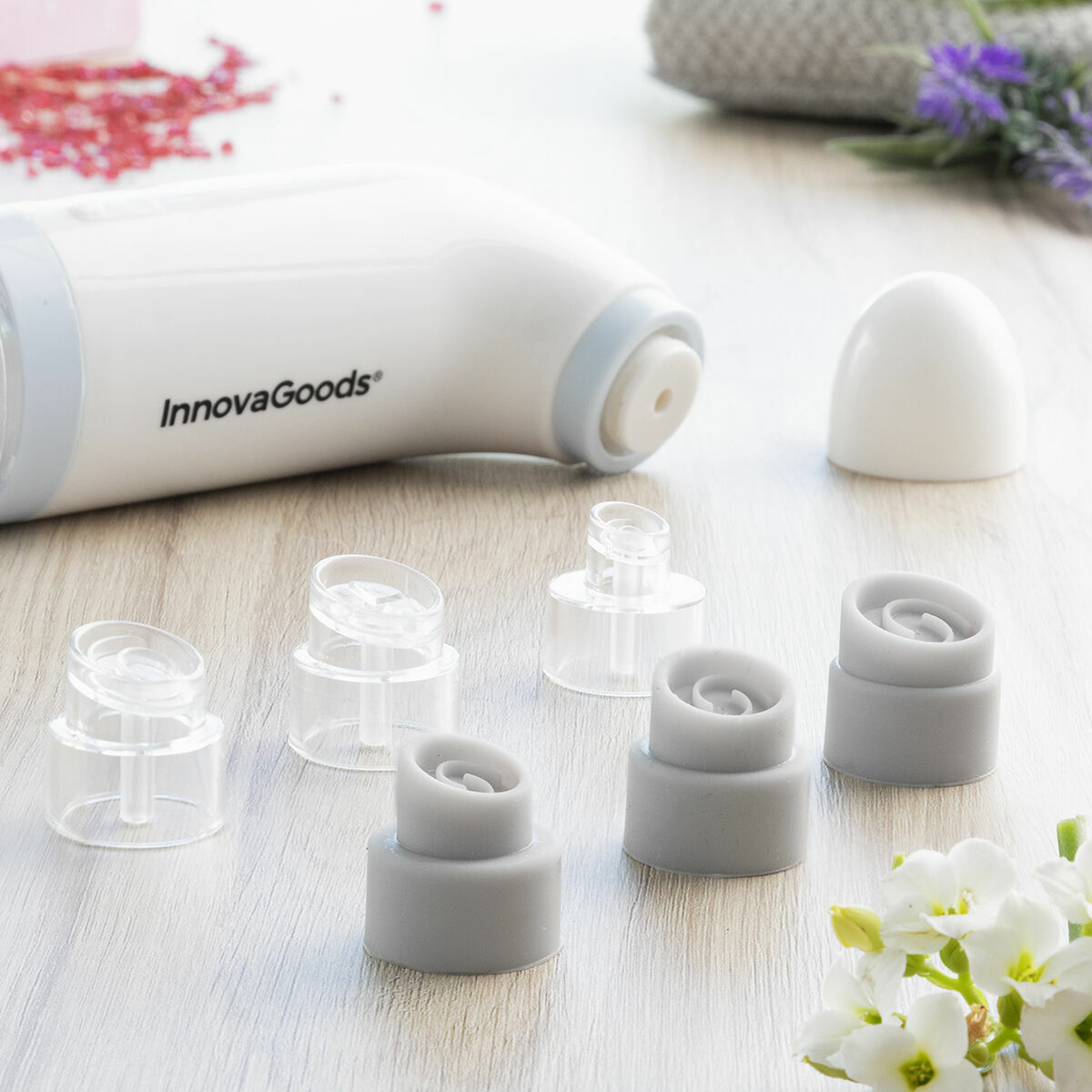 Rechargeable Facial Impurity Hydro-cleanser InnovaGoods Hyser White (Refurbished B)
