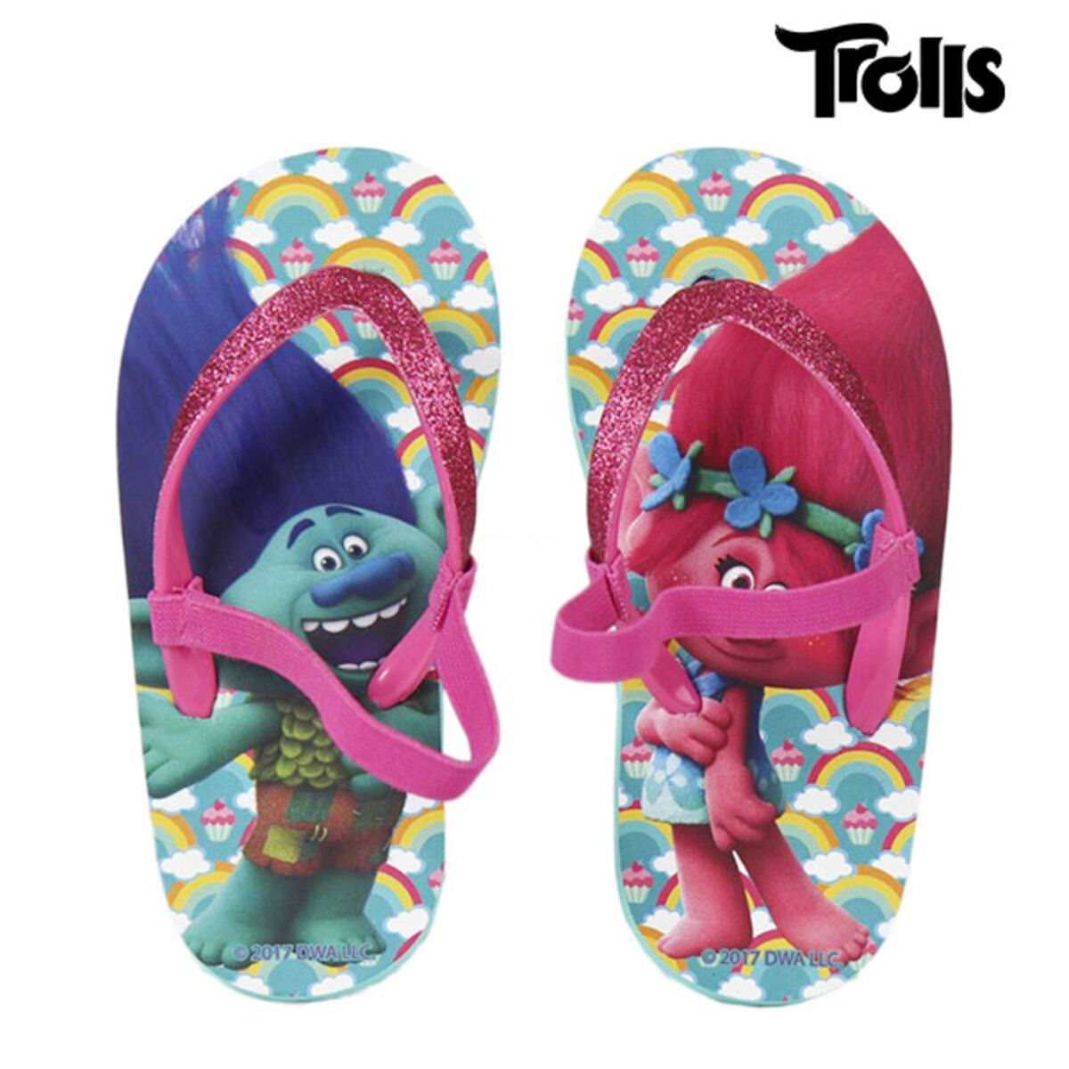 Flip Flops for Children Trolls Flip Flops for Children Trolls