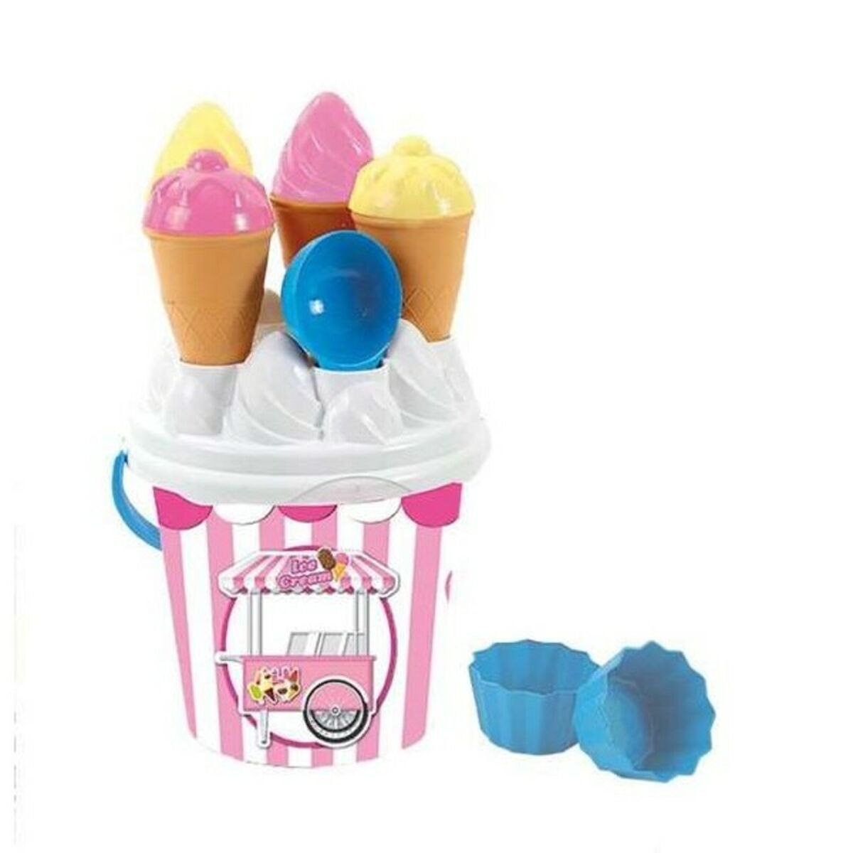 Beach Bucket Ice Cream AVC 18,5 x 15,5 cm Beach Bucket Ice Cream AVC 18,5 x 15,5 cm