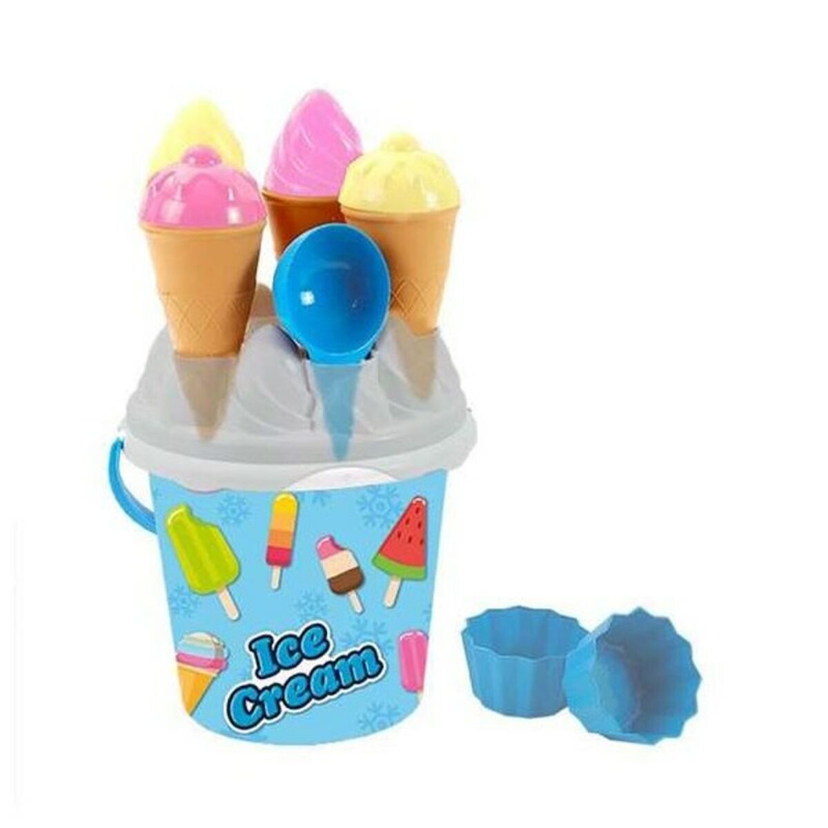 Beach Bucket Ice Cream AVC Blue Beach Bucket Ice Cream AVC Blue