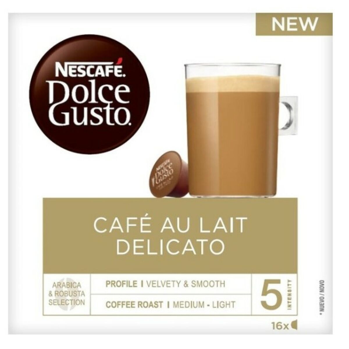 Coffee Capsules Nescafé Dolce Gusto Au Lait Delicato (16 uds) Coffee Capsules Nescafé Dolce Gusto Au Lait Delicato (16 uds)