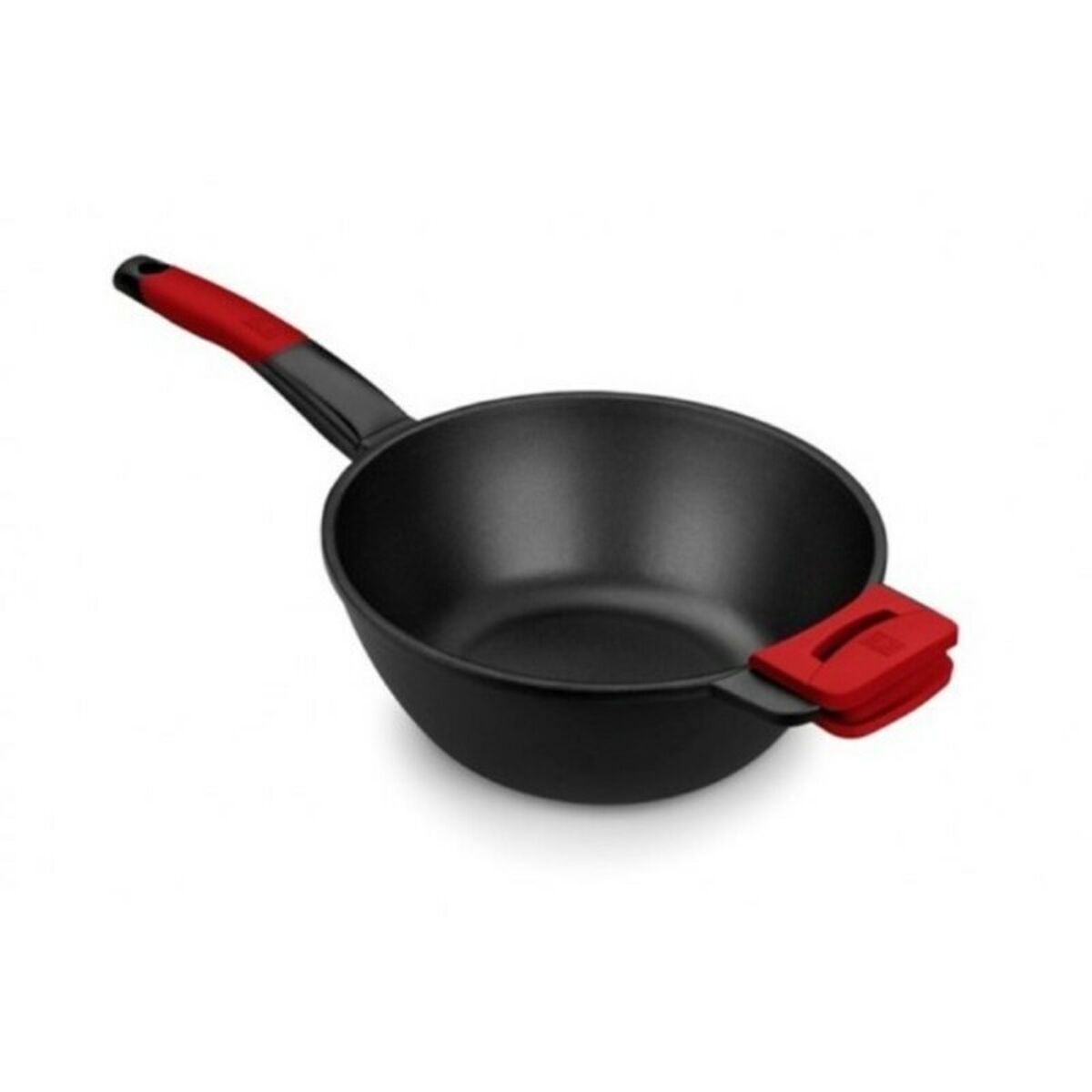 Wok Pan BRA A412028 Red/Black  28 cm Stainless steel (1 Unit) ( 28 cm)