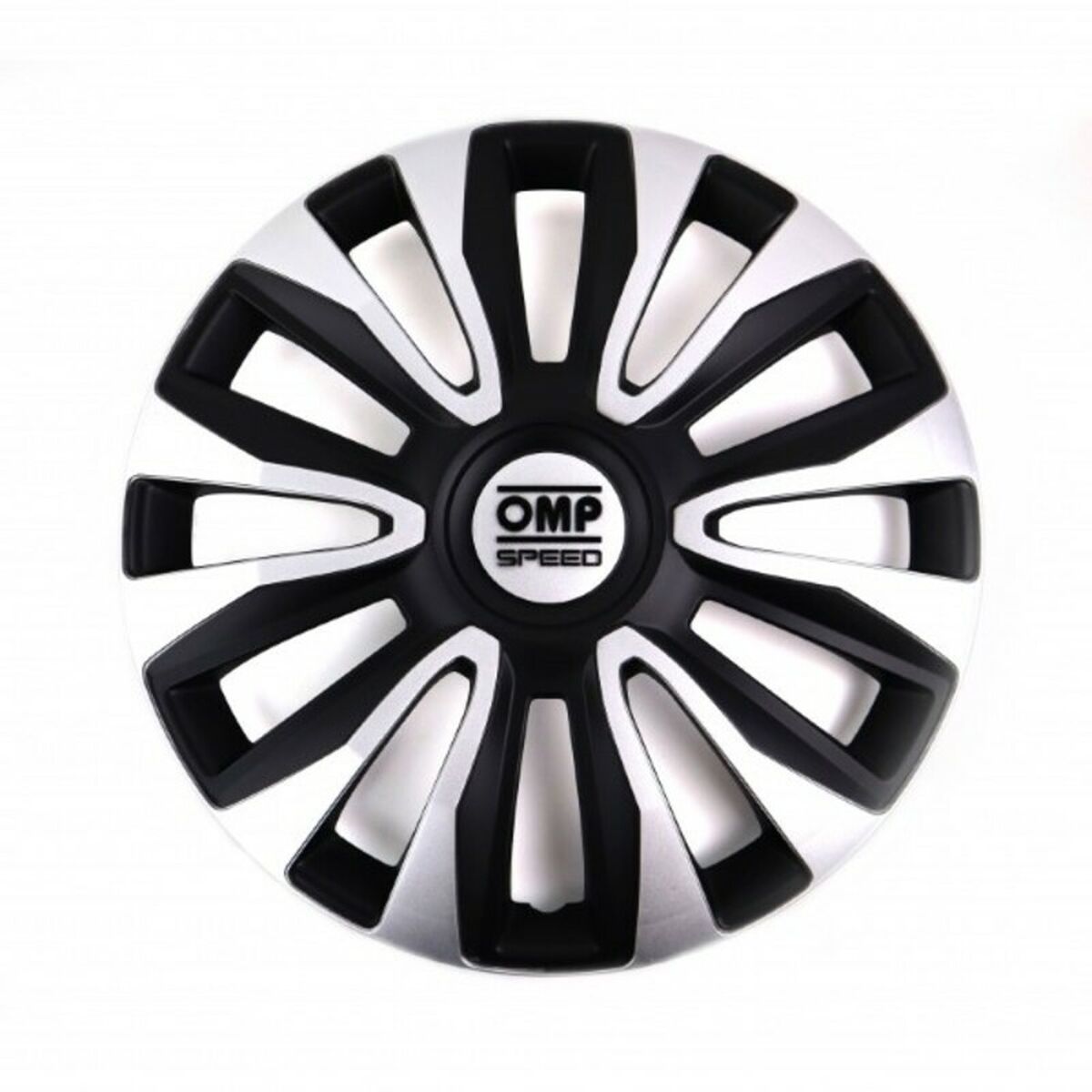 Hubcap OMP Magnum Speed Black Silver 15″ (4 uds)