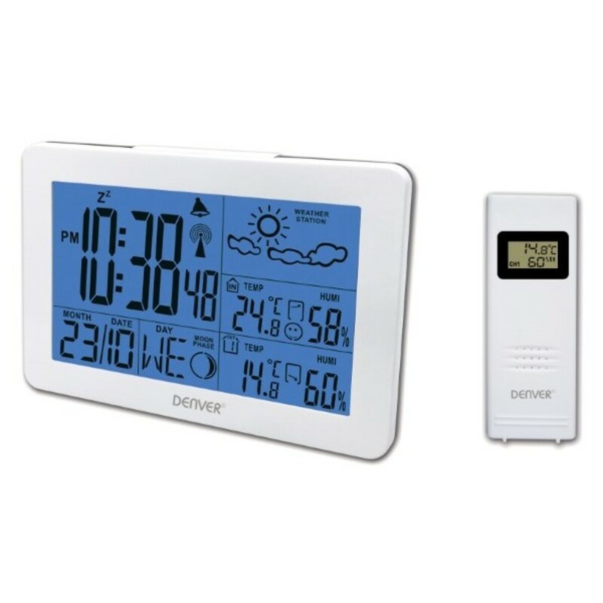 Multi-function Weather Station Denver Electronics WS-530 White Multi-function Weather Station Denver Electronics WS-530 White