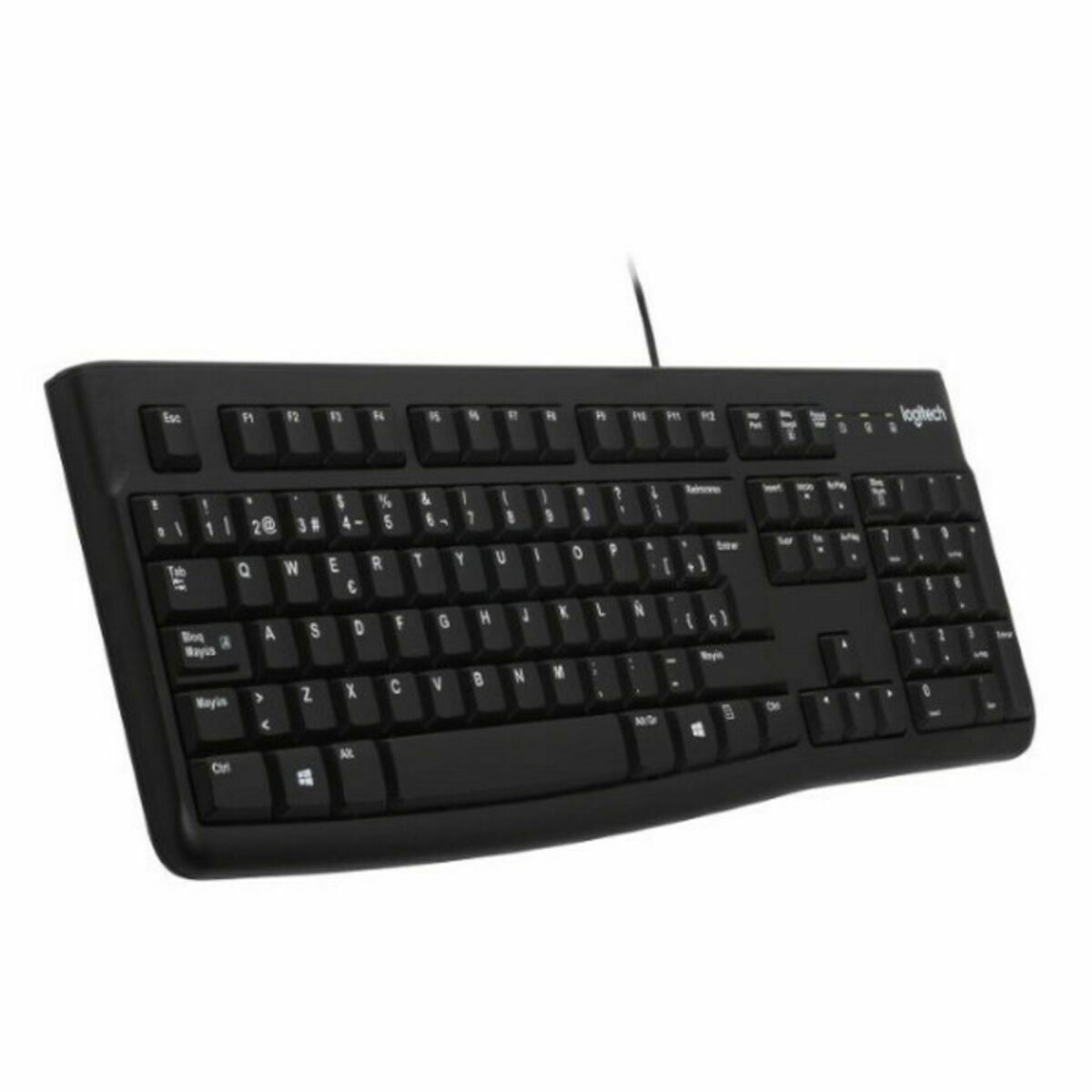 Keyboard Logitech K120 Black Spanish Qwerty Spanish