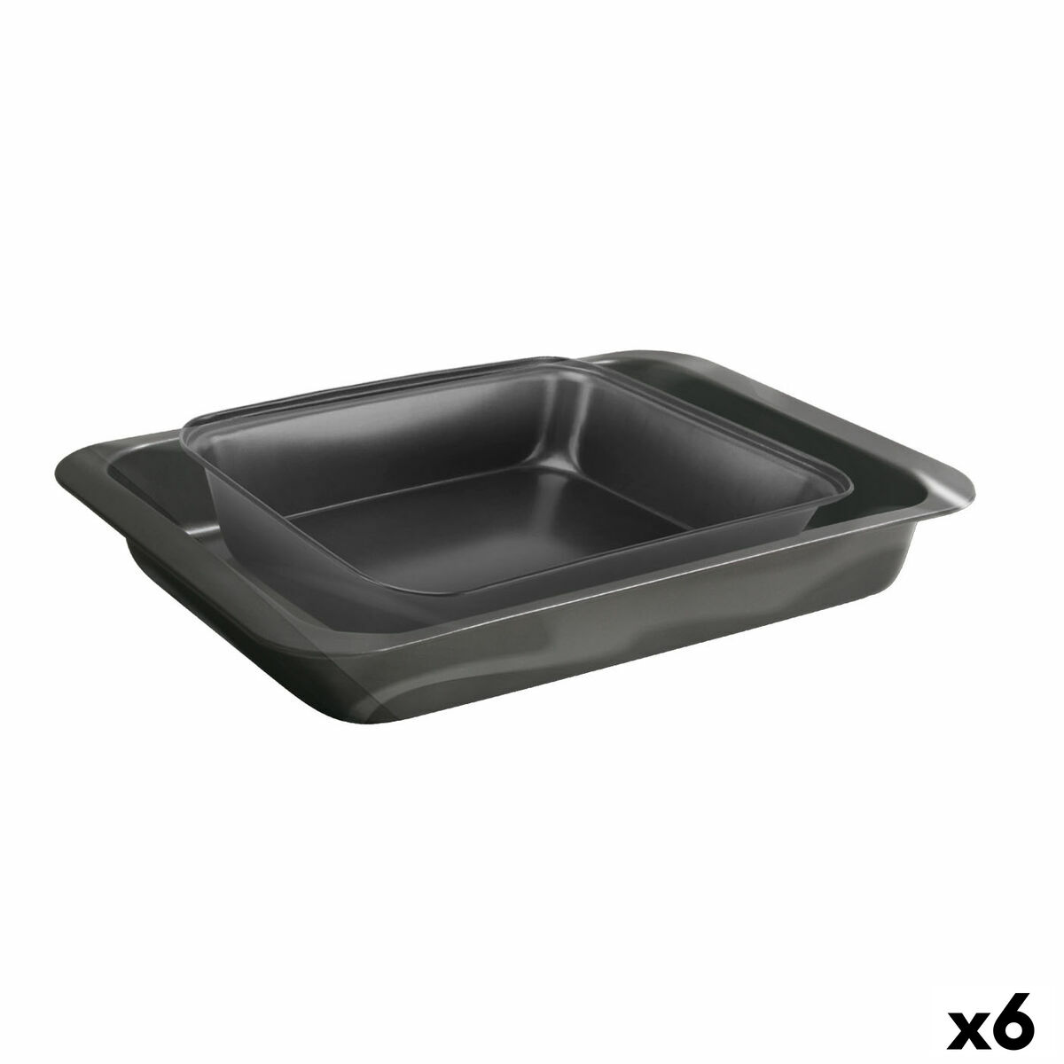 Baking tray Quttin Rectangular 34 x 24 cm 42 x 29 cm (2 Pieces) (6 Units)
