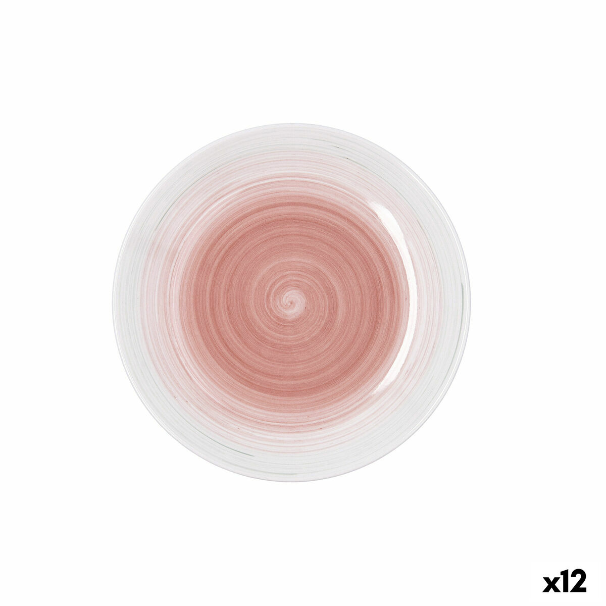 Dessert dish Quid Velvet Pink Ceramic  19 cm (12 Units)
