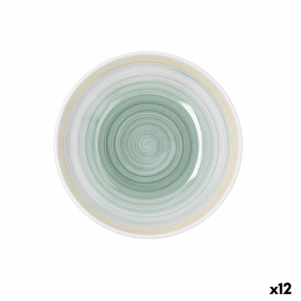 Deep Plate Quid Velvet Yellow Ceramic  21,5 cm (12 Units)