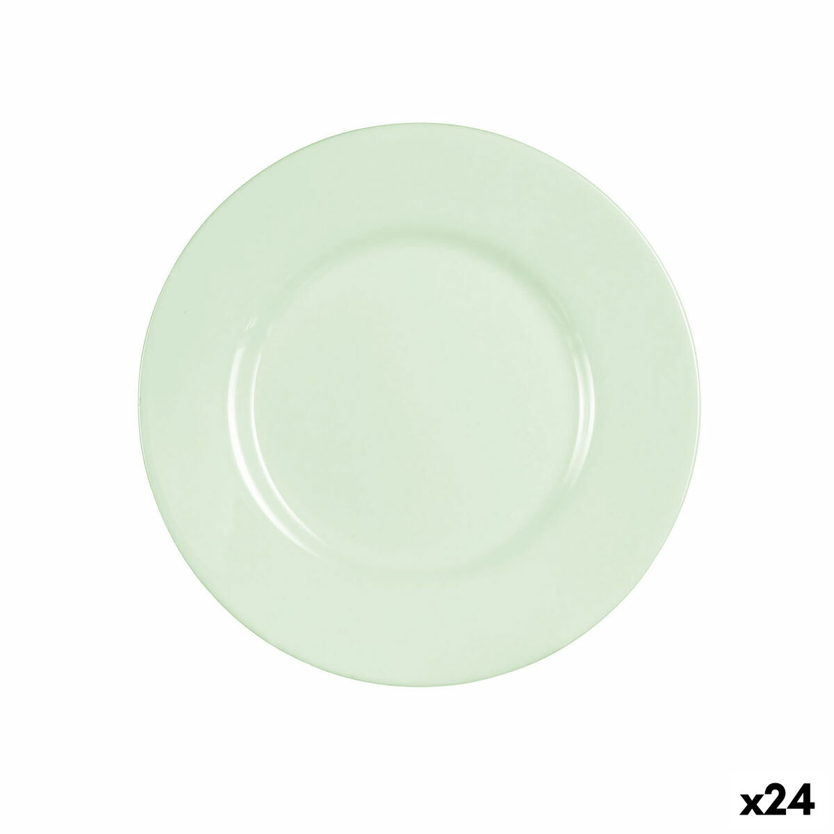 Dessert dish Luminarc Plumi Paradise Green Glass  19 cm (24 Units)