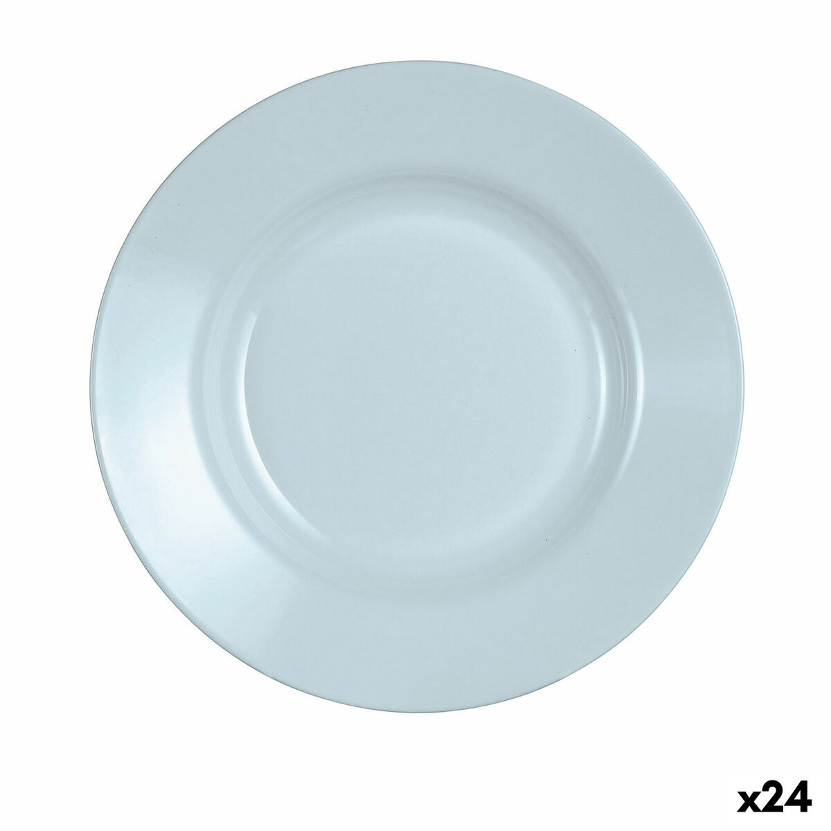 Deep Plate Luminarc Plumi Paradise Azu Blue Glass  22 cm (24 Units)