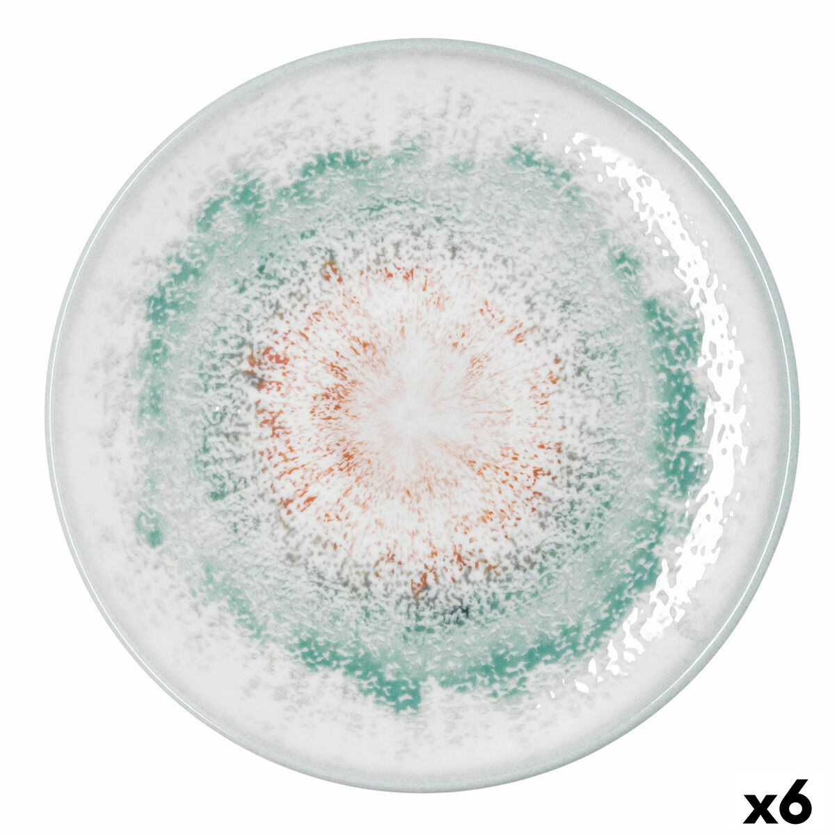 Pizza Plate Bidasoa Kai Hydrozero White Ceramic  30 cm (6 Units)