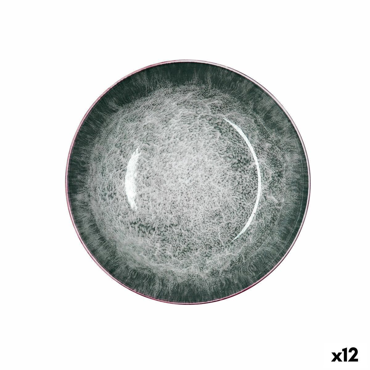 Deep Plate Bidasoa Stela White Ceramic  20 cm (12 Units)