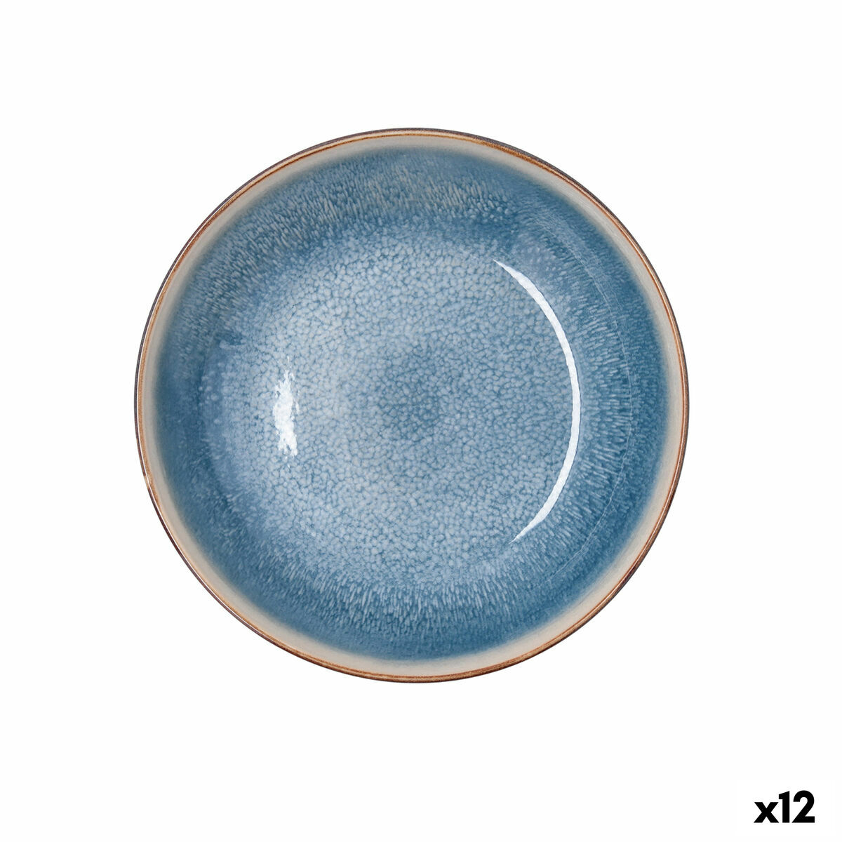 Deep Plate Bidasoa Aura White Ceramic  20 cm (12 Units)