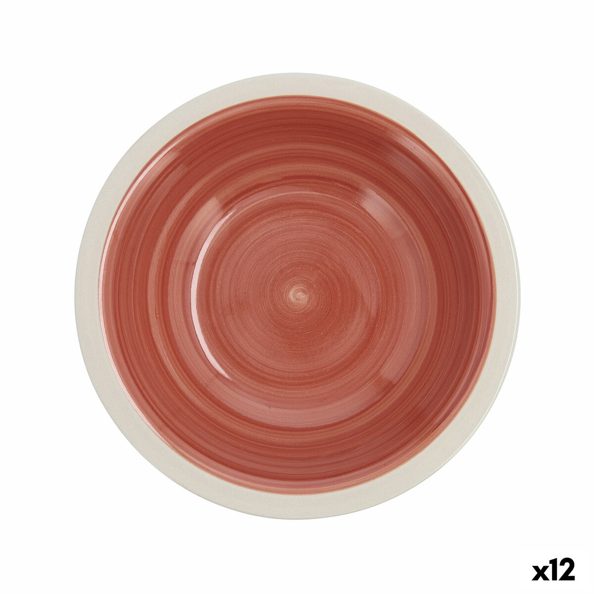 Deep Plate Quid Calypso Terracotta Ceramic  21,5 cm (12 Units)