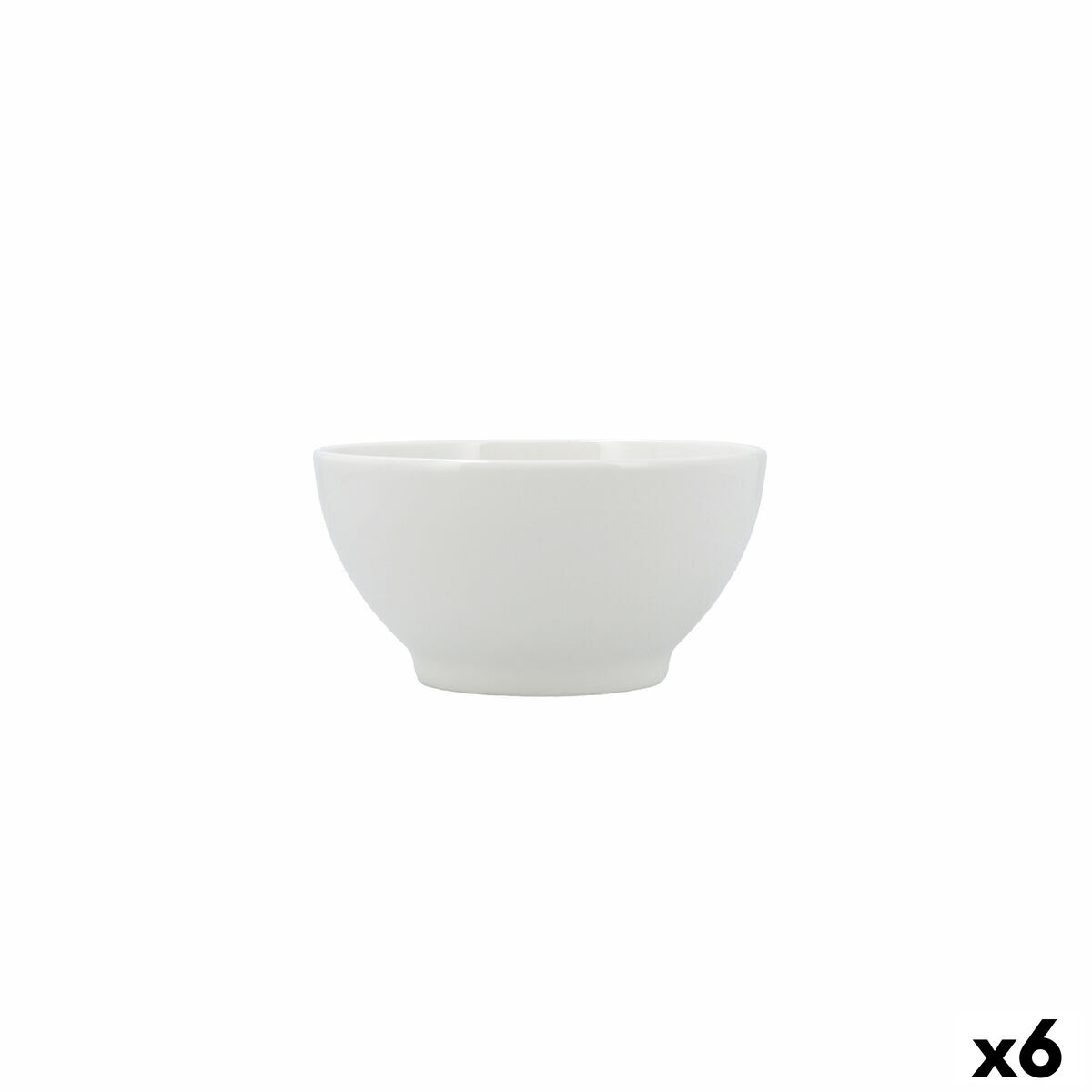 Snack Bowl Bidasoa Serenity Hydrozero White Ceramic (6 Units)