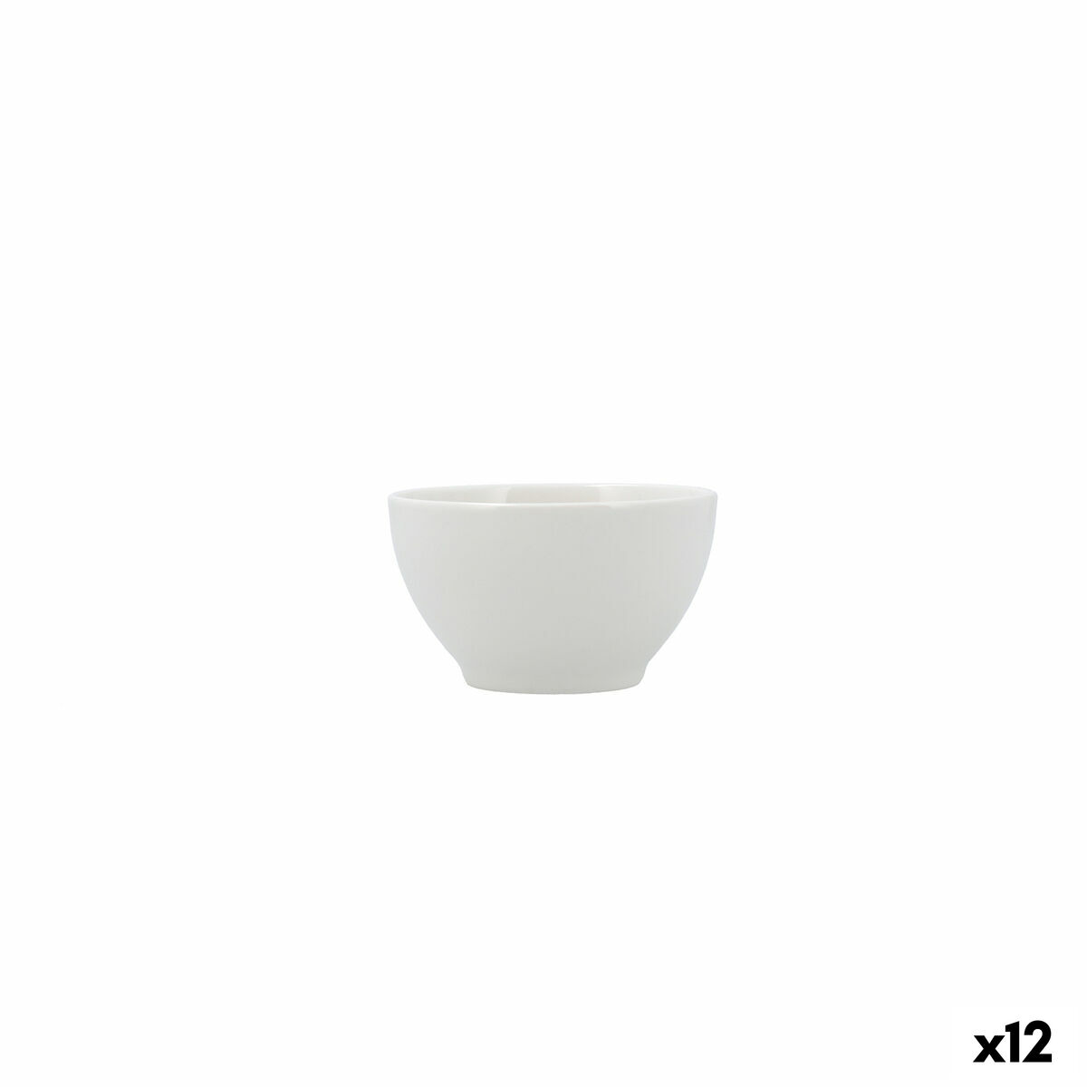 Snack Bowl Bidasoa Serenity Hydrozero White Ceramic (12 Units)