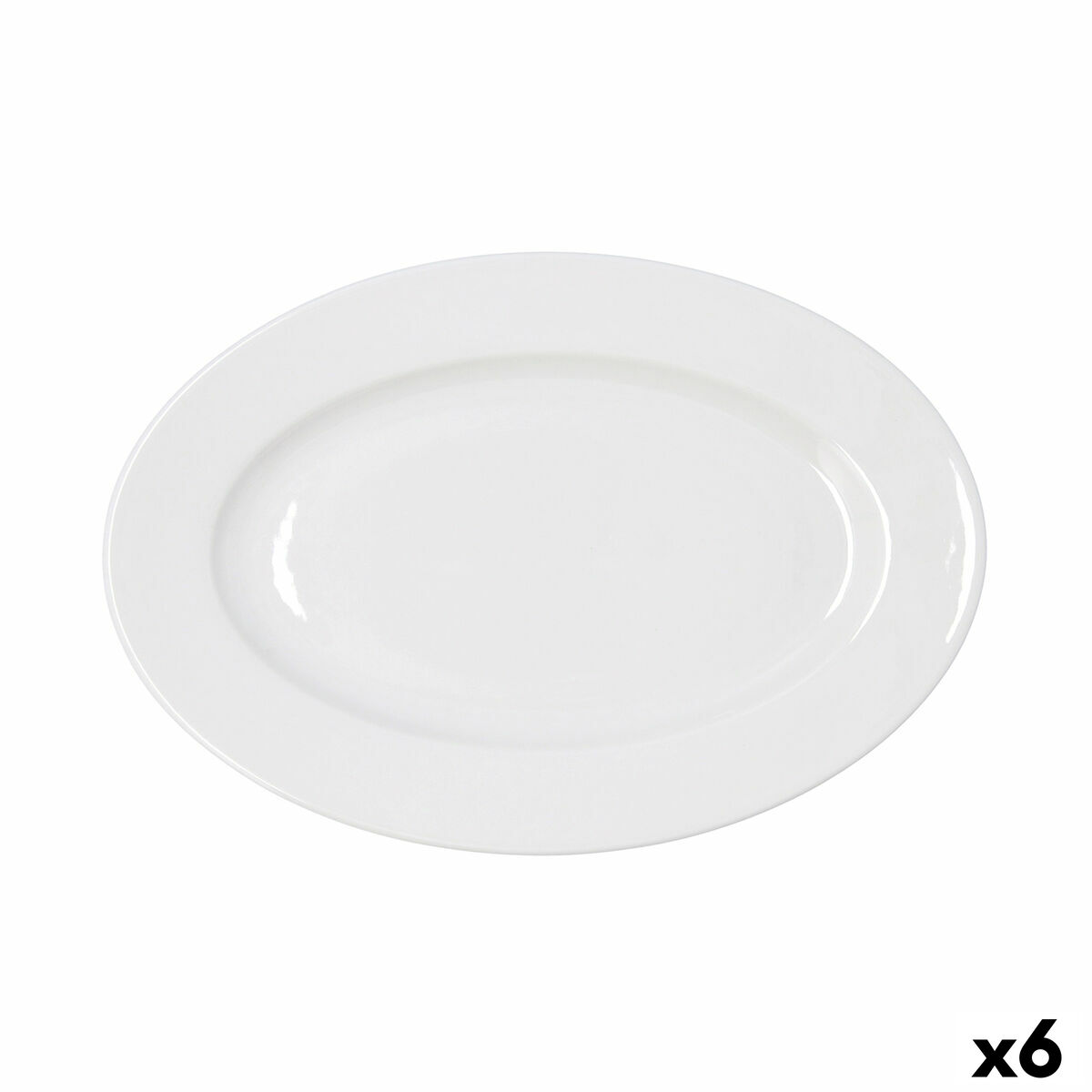 Snack tray Bidasoa Serenity Hydrozero White  30 cm (6 Units)