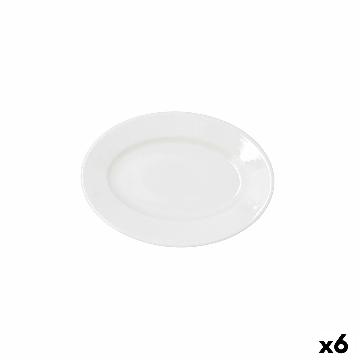 Snack tray Bidasoa Serenity Hydrozero White  20 cm (6 Units)