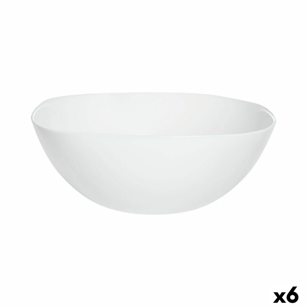 Salad Bowl Luminarc Carine Blanco White Glass  27 cm (6 Units)