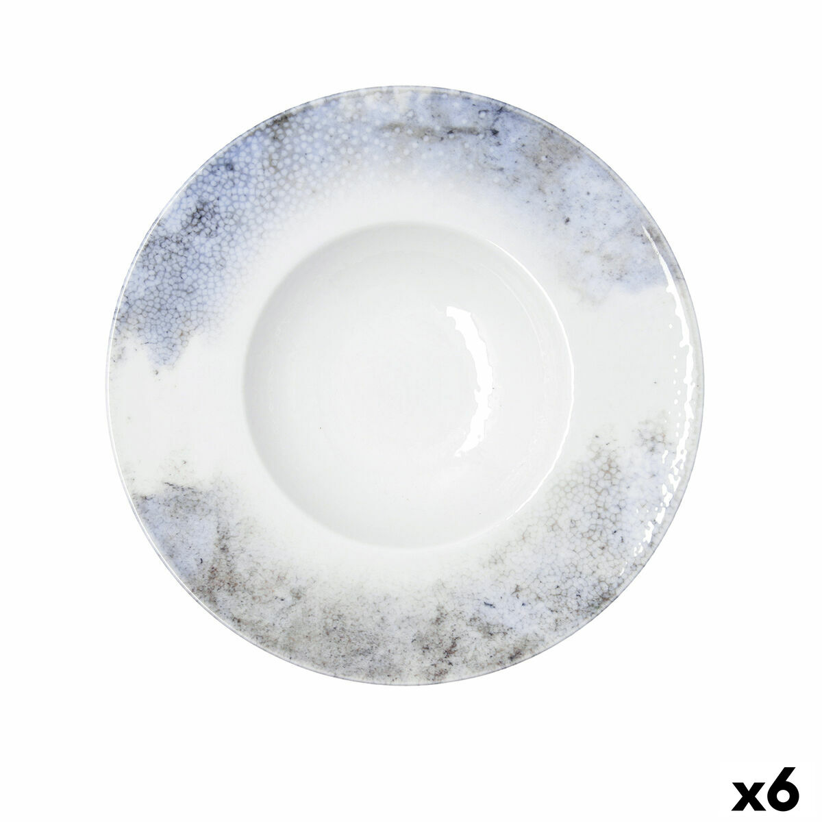 Pasta Dish Bidasoa Polaris Hydrozero Beige Ceramic  26 cm Risotto (6 Units)