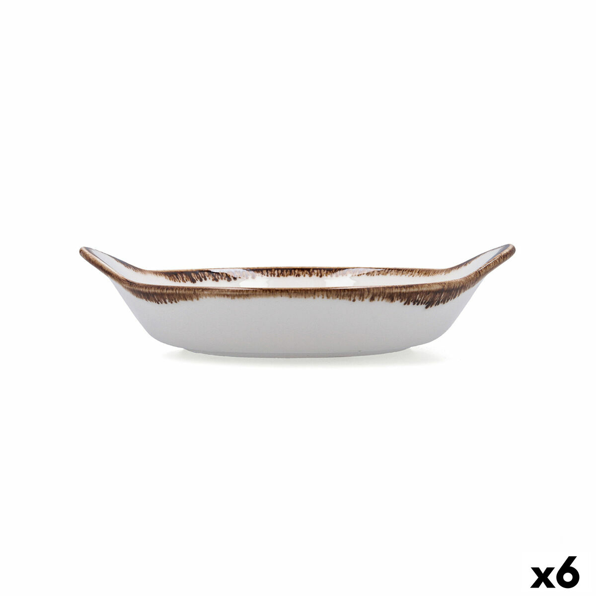 Snack tray Bidasoa Orion Hydrozero White  19 cm (6 Units)