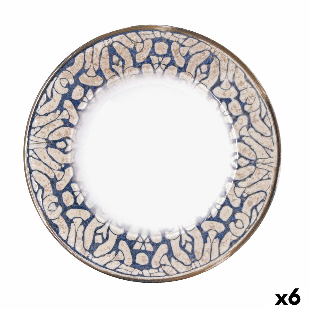 Pasta Dish Bidasoa Deneb Hydrozero Brown Ceramic  30 cm (6 Units)