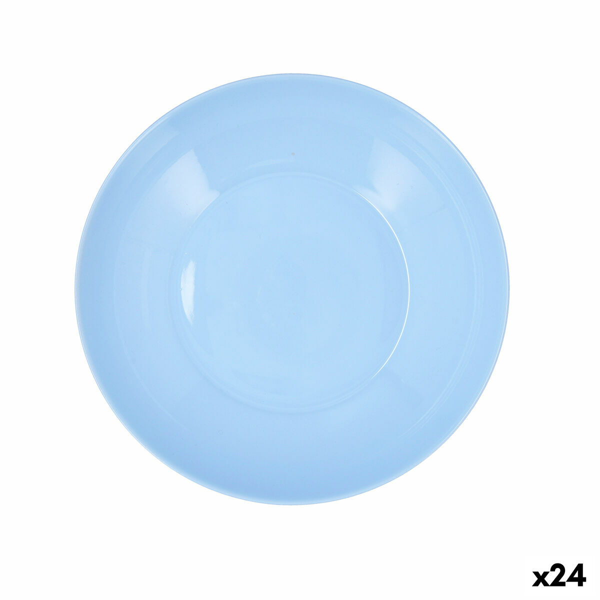 Deep Plate Luminarc Apy Paradise Blue Glass  20 cm (24 Units)