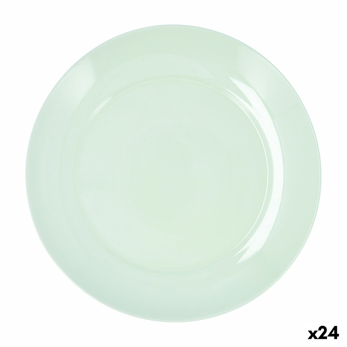 Flat Plate Luminarc Apy Paradise Verde Green Glass  25 cm (24 Units)
