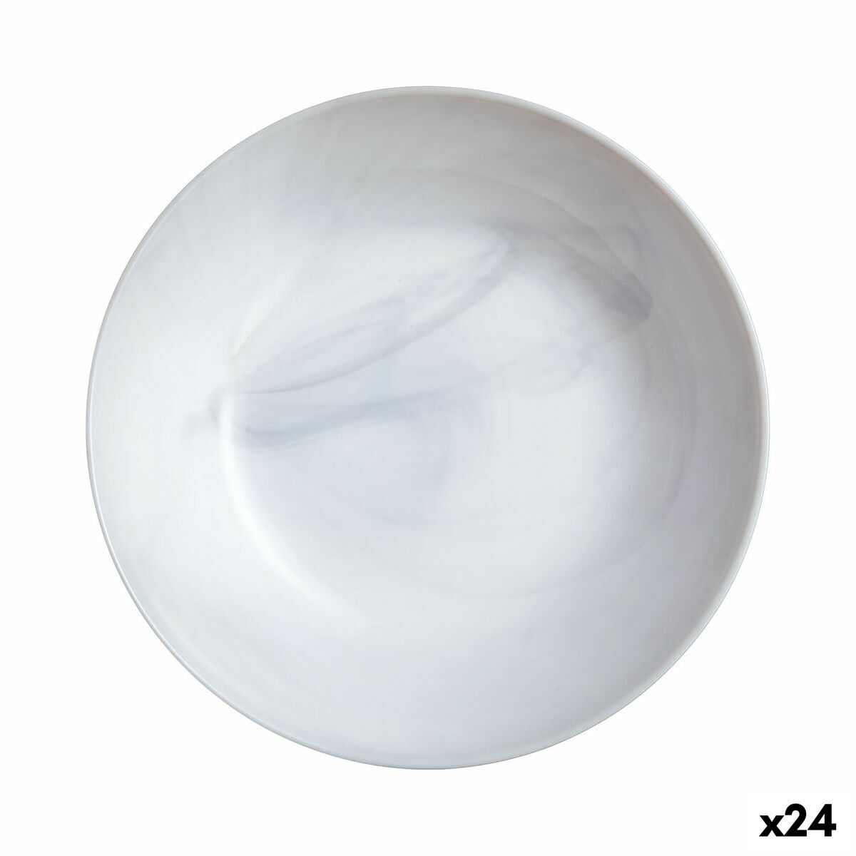 Deep Plate Luminarc Diwali Granit Marb Bicoloured Glass  20 cm (24 Units)