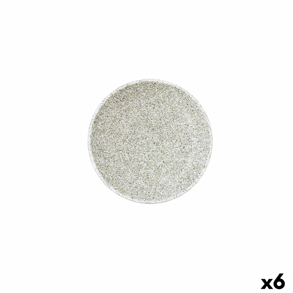 Plate Bidasoa Element Hydrozero Beige Ceramic  15 cm Bread (6 Units)