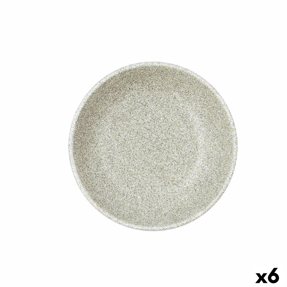 Deep Plate Bidasoa Element Hydrozero Beige Ceramic  20 cm (6 Units)