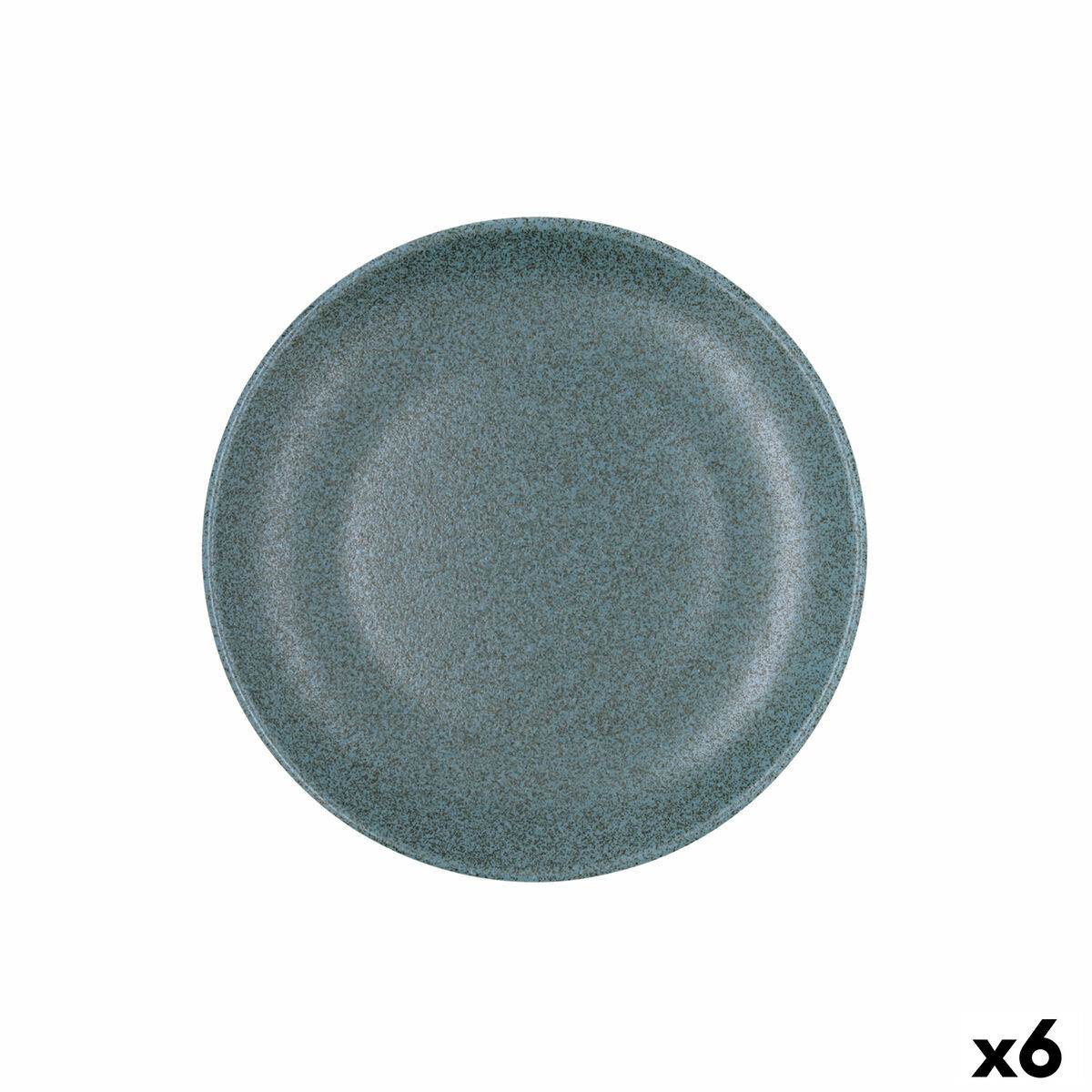 Dessert dish Bidasoa Element Hydrozero Blue Ceramic  21 cm (6 Units)