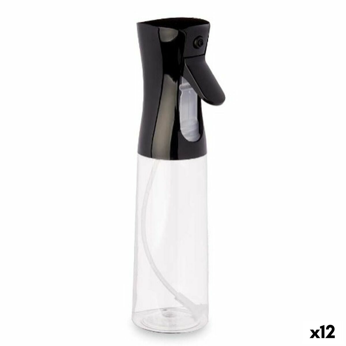 Oil or Vinegar Spray Bottle Kinvara 23HD062106 Black Transparent Polyethylene polypropylene polystyrene PET 300 ml 8 x 24 x 6 cm