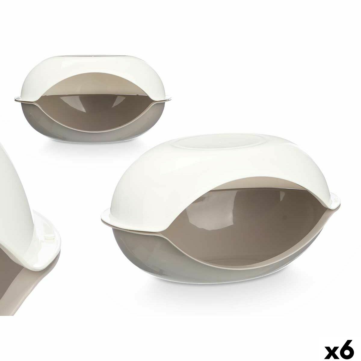 Pet bed Mascow ARDNT-10 White Grey Plastic 58 x 32 x 37 cm 6 Units Pet bed Mascow ARDNT-10 White Grey Plastic 58 x 32 x 37 cm 6 Units