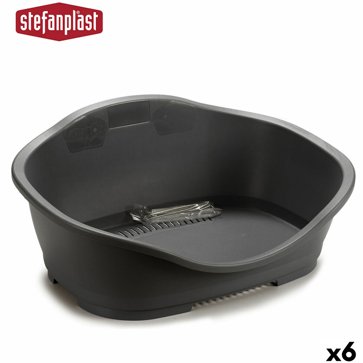 Pet bed Stefanplast 97621 Grey Plastic 68 x 27,5 x 49 cm 6 Units Pet bed Stefanplast 97621 Grey Plastic 68 x 27,5 x 49 cm 6 Units