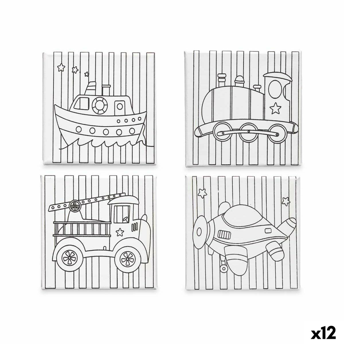 Canvas Pincello 29100257 Wood Cloth 12 Units Canvas Pincello 29100257 Wood Cloth 12 Units