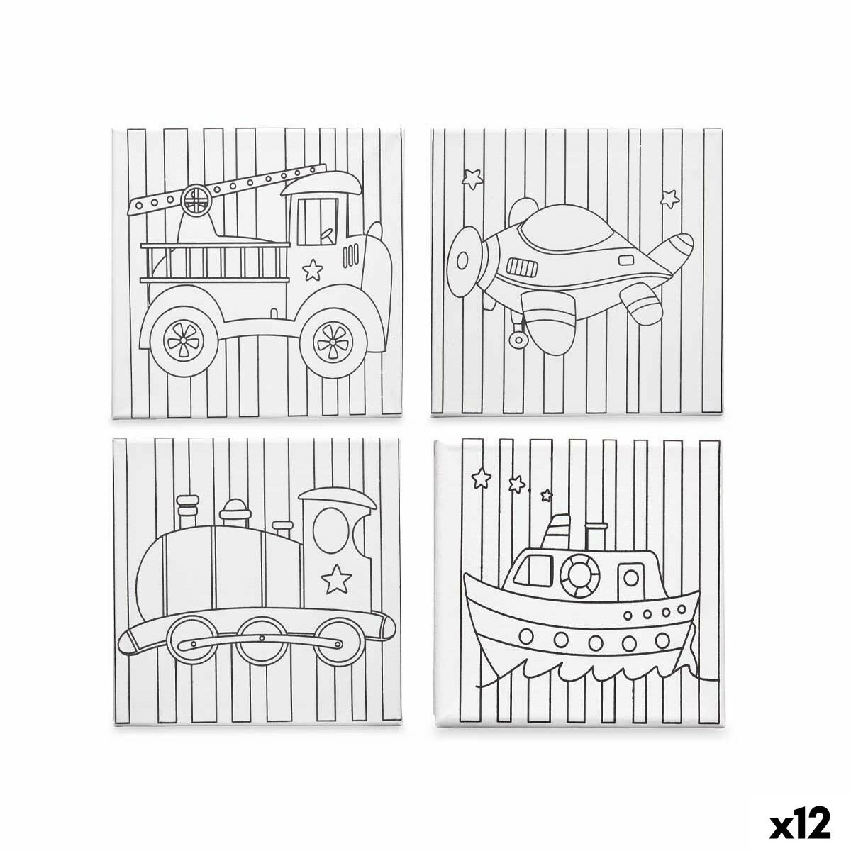 Canvas Pincello 29100259 Wood Cloth 12 Units Canvas Pincello 29100259 Wood Cloth 12 Units