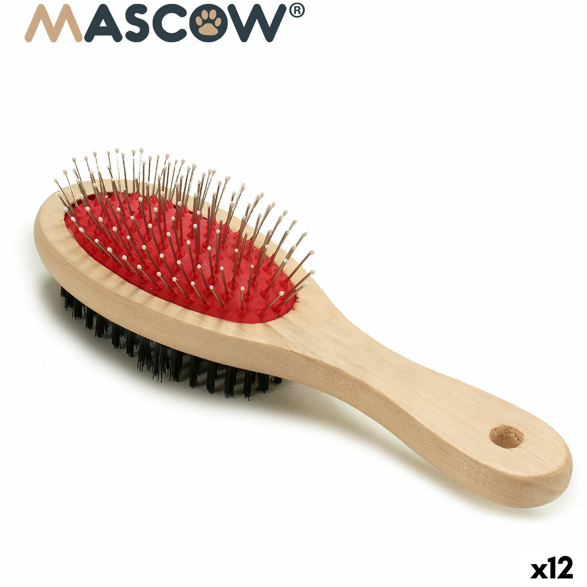 Dog Brush Mascow AR1807082 Brown Black Red 7 x 22,5 x 5 cm (12 Units) Dog Brush Mascow AR1807082 Brown Black Red 7 x 22,5 x 5 cm (12 Units)