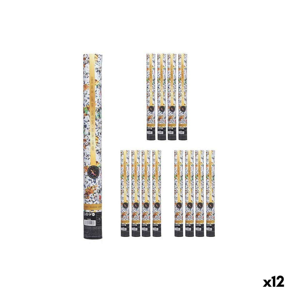 Confetti cannon 9901-50 Multicolour Paper Cardboard Plastic 5 x 48,5 x 5 cm (12 Units) Confetti cannon 9901-50 Multicolour Paper Cardboard Plastic 5 x 48,5 x 5 cm (12 Units)