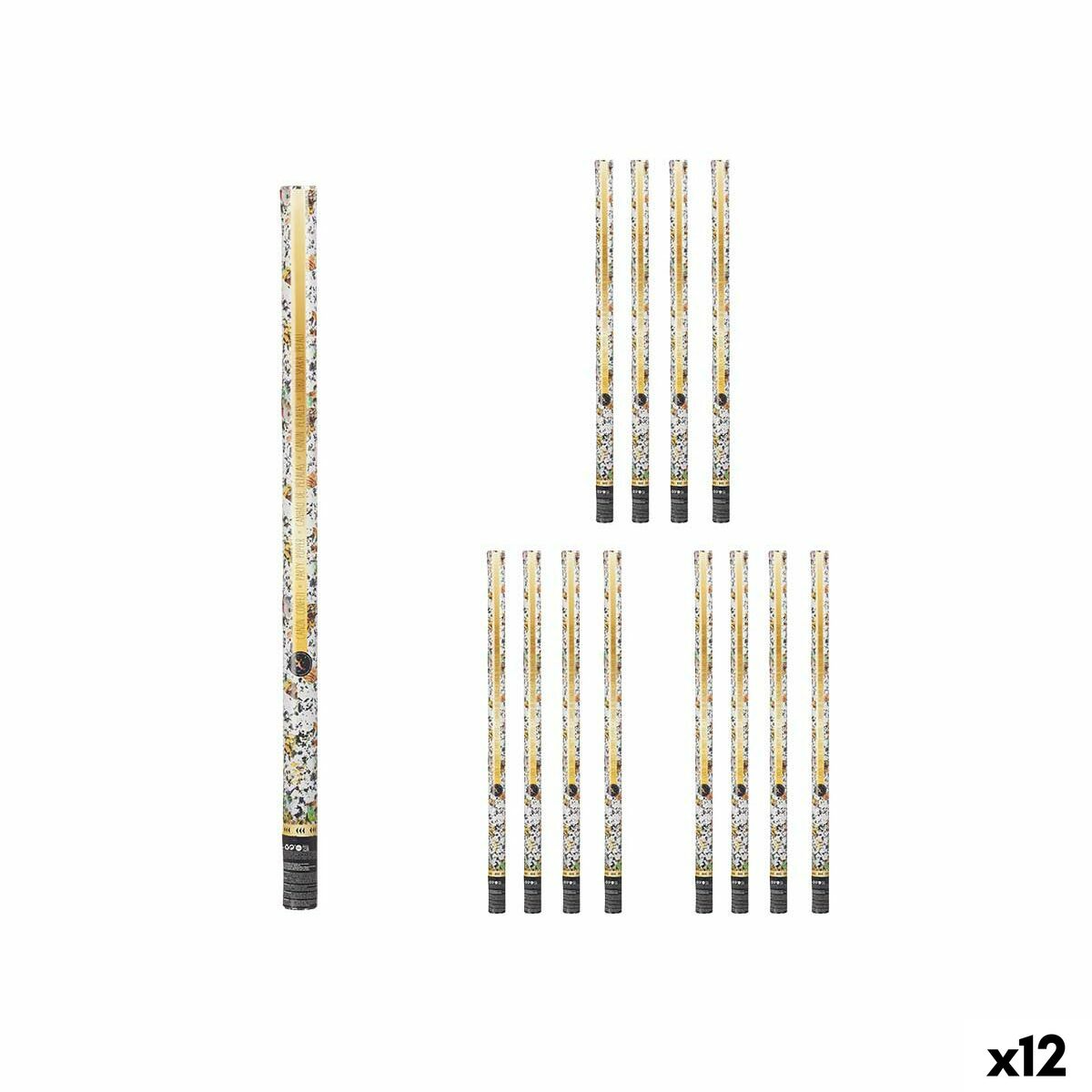 Confetti cannon 9901-100 Multicolour Paper Cardboard Plastic 5 x 99 x 5 cm (12 Units) Confetti cannon 9901-100 Multicolour Paper Cardboard Plastic 5 x 99 x 5 cm (12 Units)