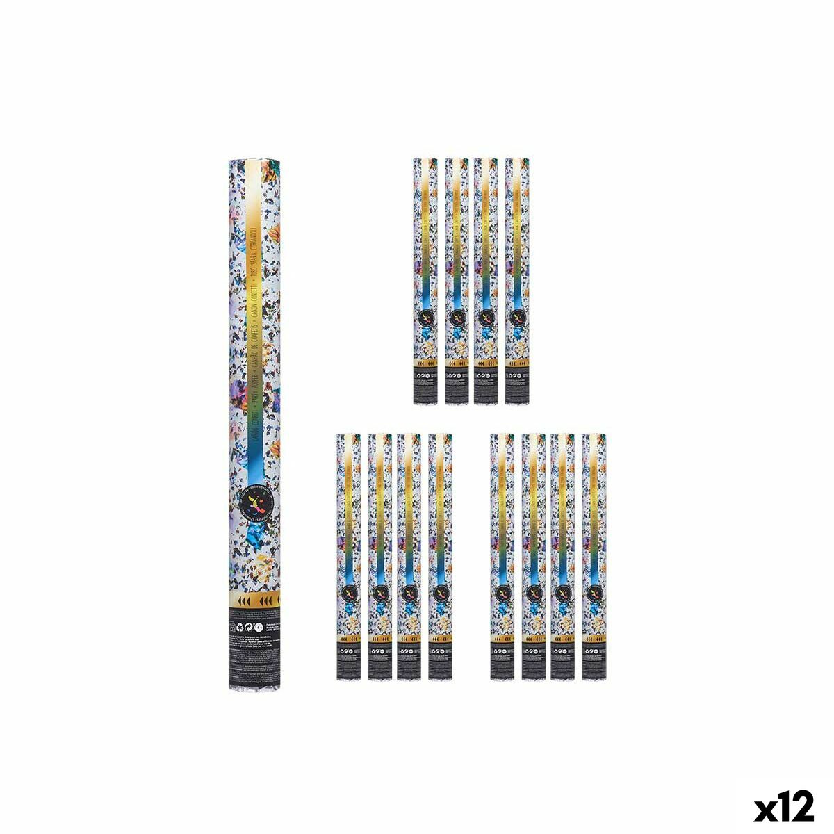 Confetti cannon XZY99A-50 Multicolour Paper Cardboard Plastic 5 x 49 x 5 cm (12 Units) Confetti cannon XZY99A-50 Multicolour Paper Cardboard Plastic 5 x 49 x 5 cm (12 Units)