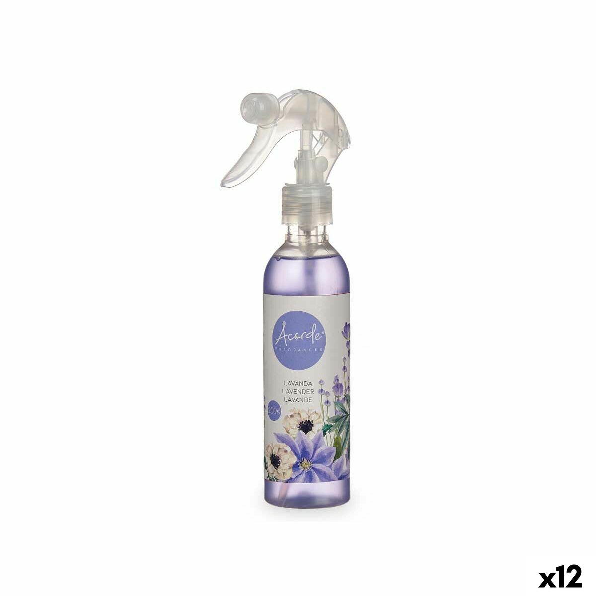 Air Freshener Acorde 4-B-AR Lavendar 200 ml (12 Units)
