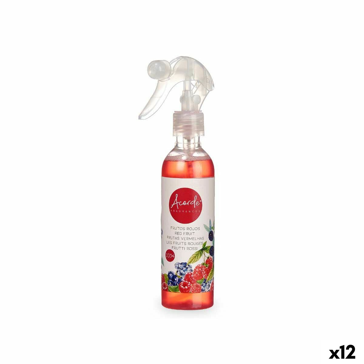 Air Freshener Acorde 4-A-AR Red fruits 200 ml (12 Units) Air Freshener Acorde 4-A-AR Red fruits 200 ml (12 Units)