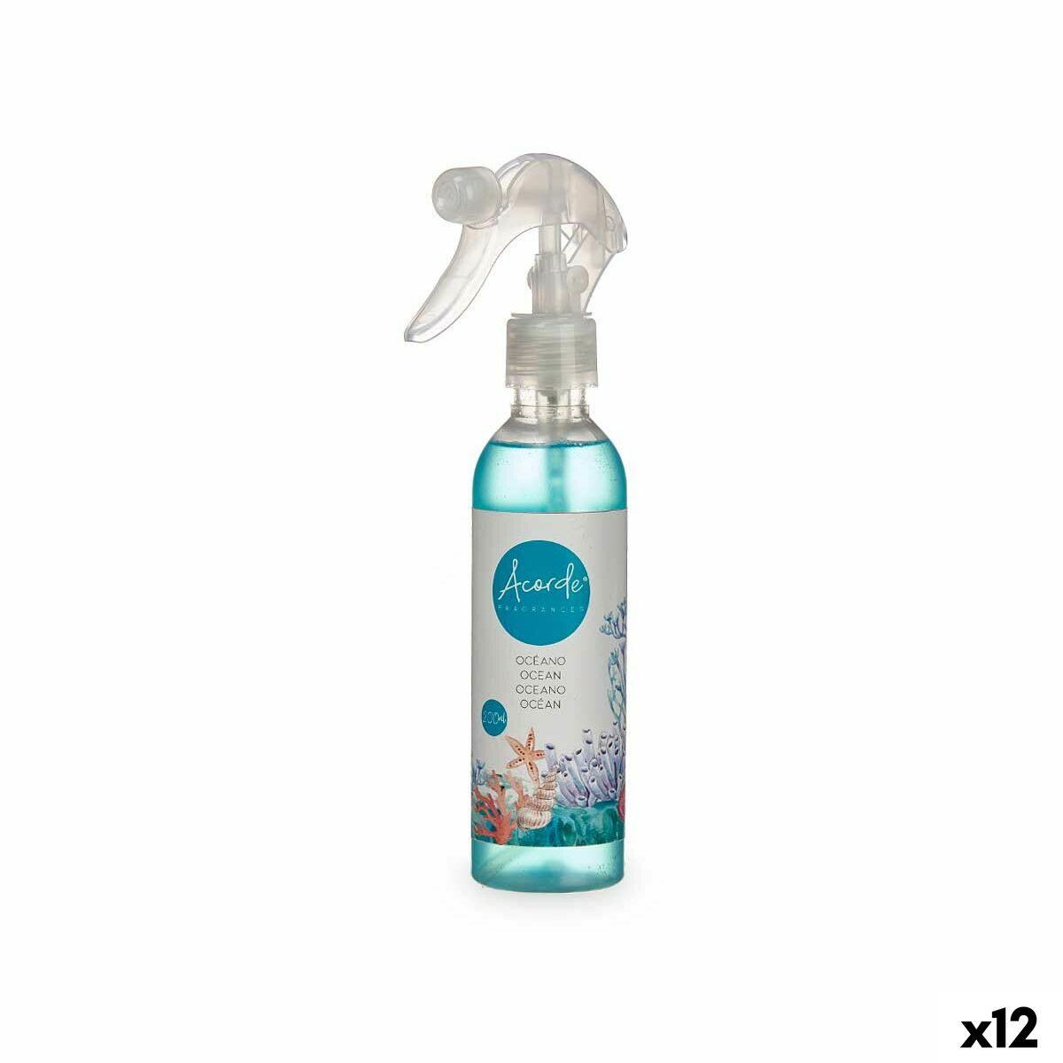 Air Freshener Acorde 4-D-AR Ocean 200 ml (12 Units)