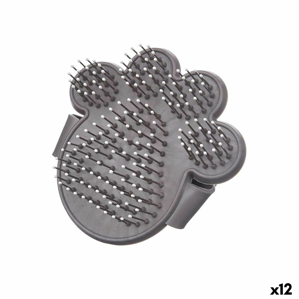 Dog Brush Mascow 336 Grey 10,5 x 10 x 3 cm (12 Units) Dog Brush Mascow 336 Grey 10,5 x 10 x 3 cm (12 Units)