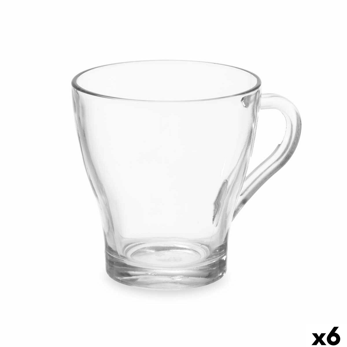 Tea and coffee cup Vivalto 1 Transparent Glass 280 ml (6 Units) Tea and coffee cup Vivalto 1 Transparent Glass 280 ml (6 Units)
