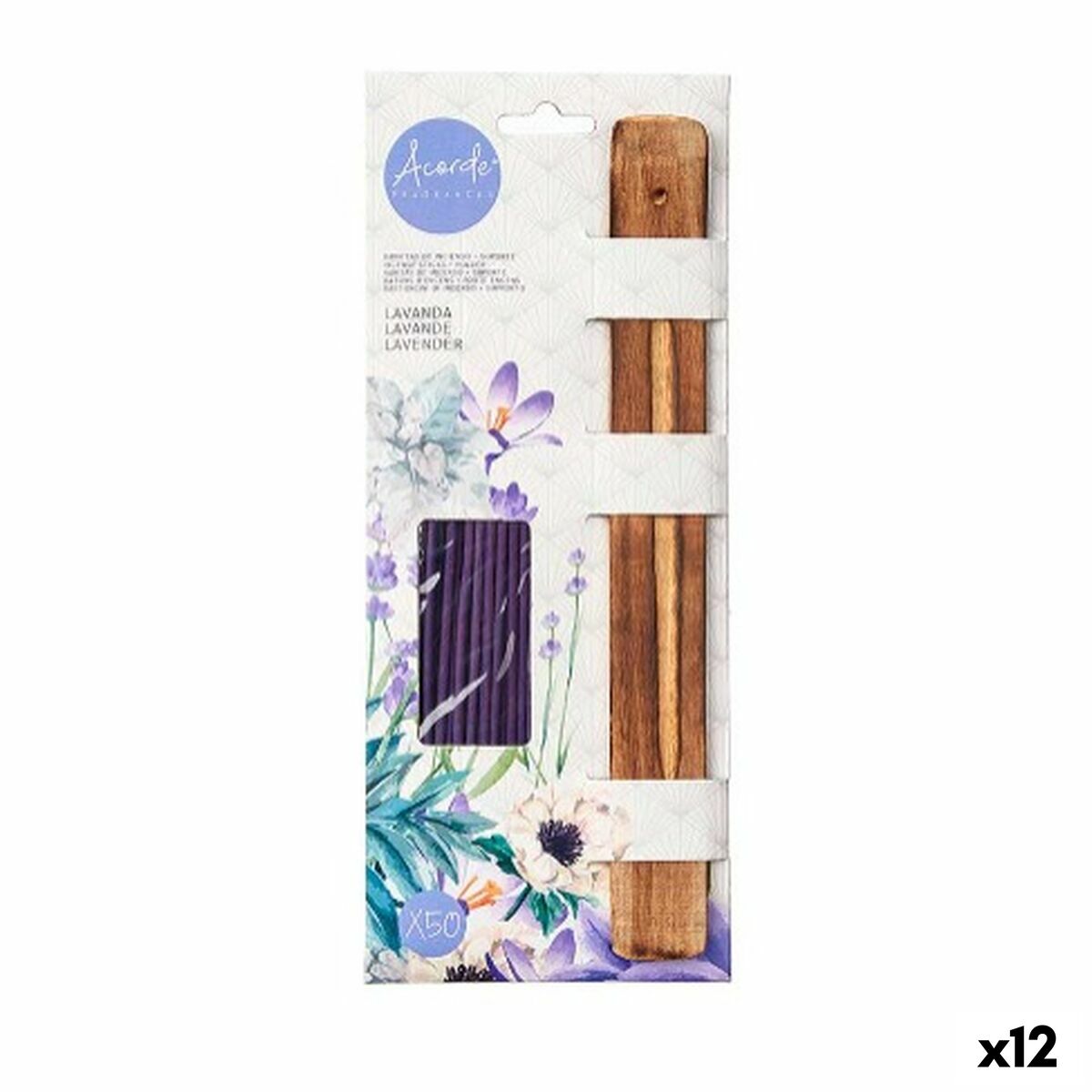 Incense set Acorde E-704 50 Pieces (12 Units)